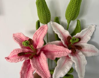 Crochet Lily Flower Pattern: DIY Realistic Flower (PDF Download)