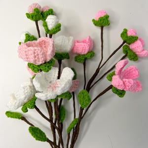 Plum Blossom Crochet Pattern: Floral Decor (PDF Download)
