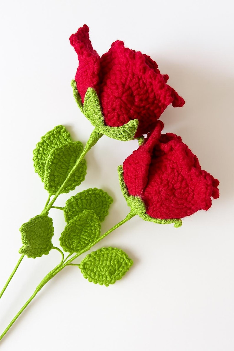 Rose Crochet Pattern PDF – Beginner Friendly – Crochet Flower Bouquet ...