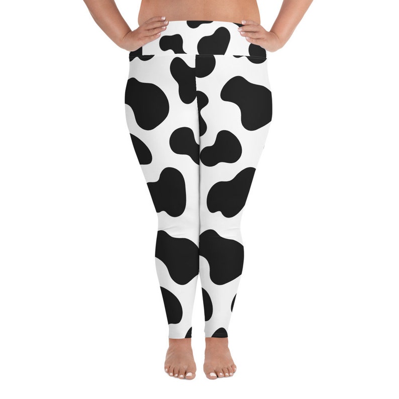 Cute Cow Print Plus Sized Leggings 3XL to 6XL Cow Leggings Plus Sized