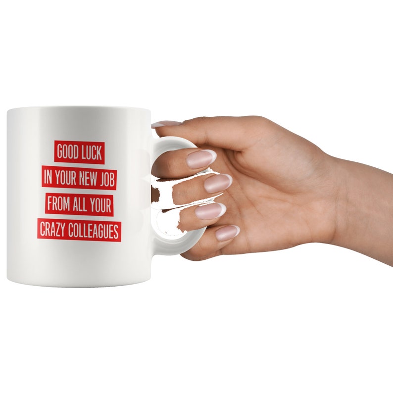 Good Luck in Your New Job Coworker Goodbye Funny Mug Etsy