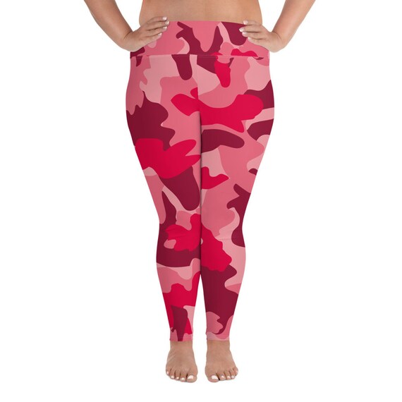 plus size red camo pants