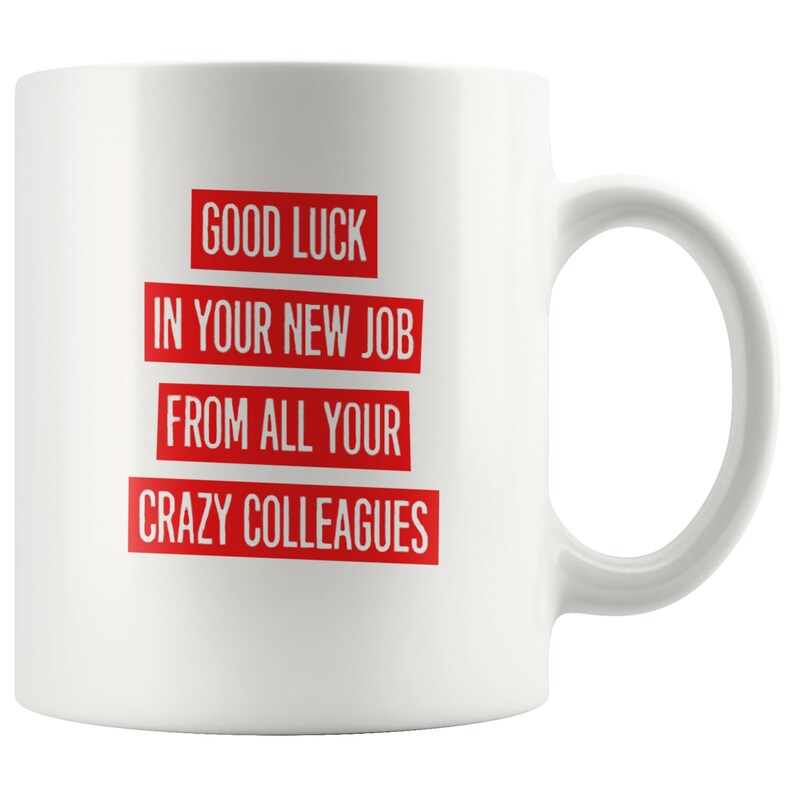 Good Luck in Your New Job Coworker Goodbye Funny Mug Etsy