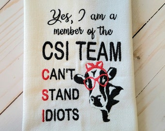 CSI Team Cow-******This is a digital download for a Embroidery Machine Only*******