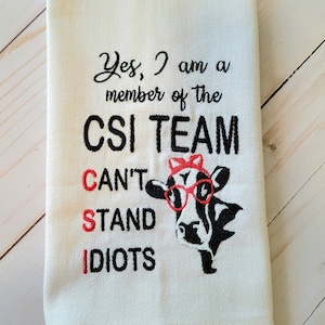 CSI Team Cow-******This is a digital download for a Embroidery Machine Only*******