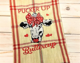 Pucker Up Buttercup Cow*****This is a digital download for an Embroidery Machine Only******