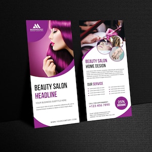 Mehrzweck Gestell Karte, DL Flyer, Innen Design Gestell Karte, Architektur Gestell Karte | Schönheitssalon-Gestell-Karte | Karte zum Geburtstag | Nagelstudio