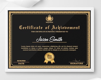 Certificate Template | Certificate of Appreciation | Printable Award Certificate | Certificate of Achievement | Diploma Certificate