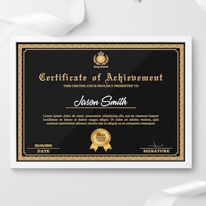Certificate Template | Certificate of Appreciation | Printable Award Certificate | Certificate of Achievement | Diploma Certificate