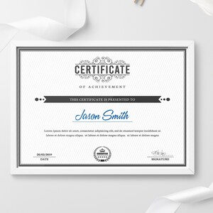 Certificate Template | Certificate of Appreciation | Printable Award Certificate | Certificate of Achievement | Diploma Certificate