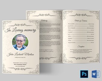 funeral program template funeral program template word etsy sample funeral programs