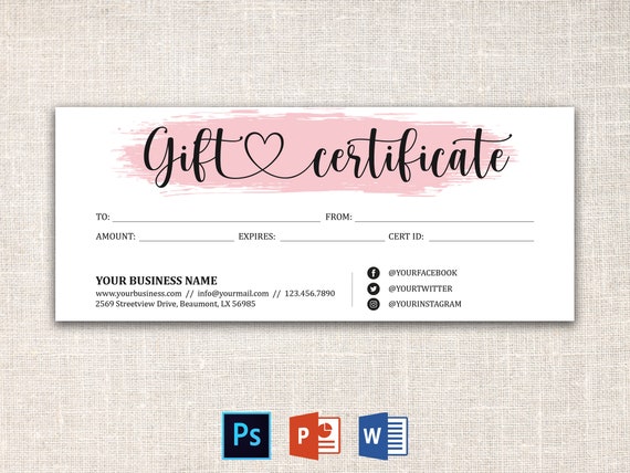 GIFT VOUCHER Template