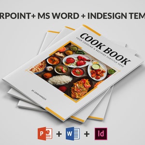 Recipe Book Template | Cookbook template | Editable Recipe Book | Family Cookbook Template | Recipe Printable | PowerPoint, Word & Indesign