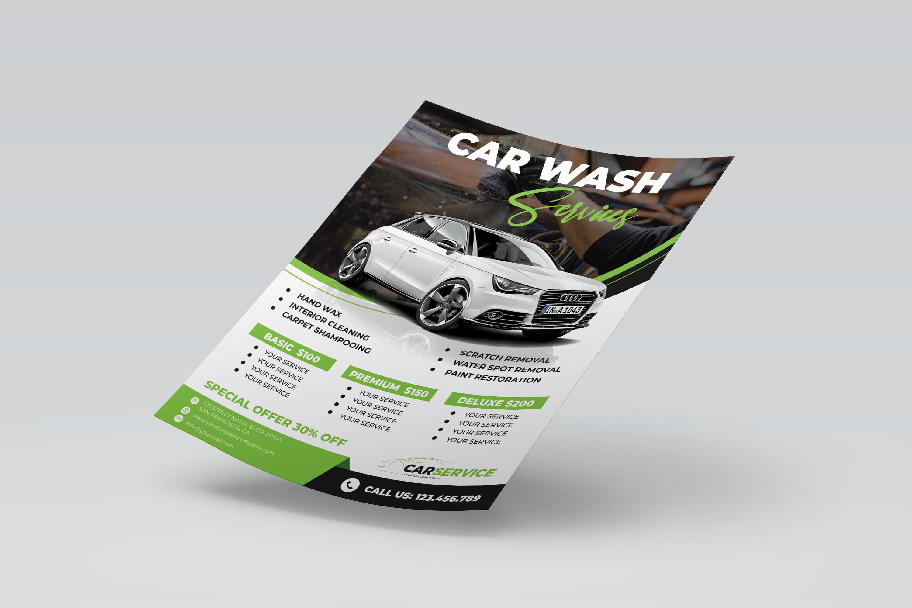 Car Detailing Flyer Template Car Wash Flyer Template - Etsy