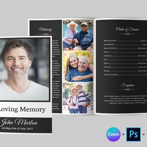 Funeral Program Template Funeral Program Template Word Funeral