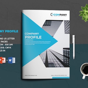 Company Profile Brochure Template: A4 & US Letter (Digital Download)