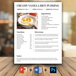 Editable Recipe Template, Recipe Binder Printable, Cookbook Template, Printable Cookbook, Personalized Recipe, Recipe Sheet Printable Recipe