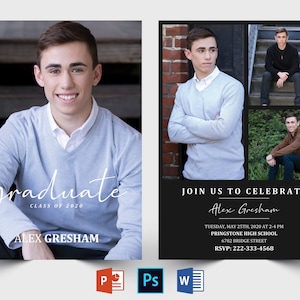 Graduation Announcement Template | Graduation Invitation Card | Printable Graduation Announcement | Graduation Invitation Template