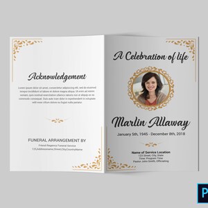 Funeral Program Template Funeral Program Template Word Funeral