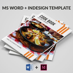 Recipe Book Template | Cookbook template | Editable Recipe Book | Family Cookbook Template | Recipe Printable | MS Word & Indesign Template