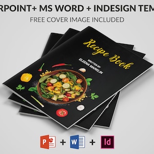 Recipe Book Template | Cookbook template | Editable Recipe Book | Family Cookbook Template | Editable MS Word Powerpoint & Indesign Template