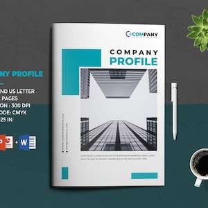 Company Profile Brochure Template: A4 & US Letter (Digital Download)