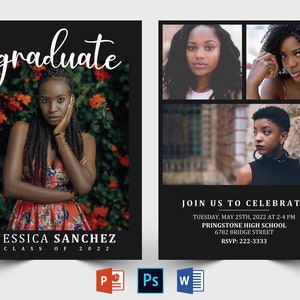 Graduation Announcement Template | Graduation Invitation Card | Printable Graduation Announcement | Graduation Invitation Template