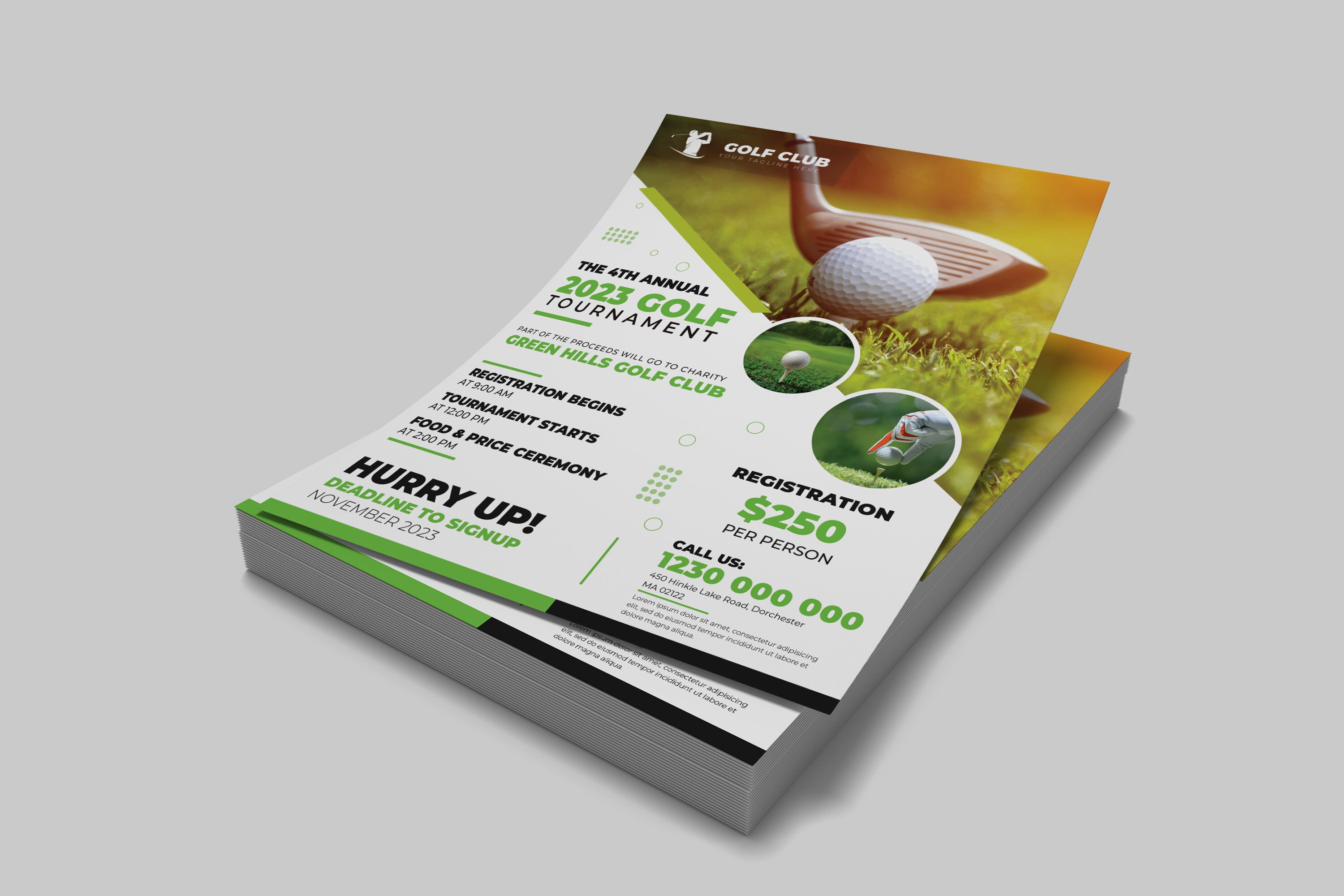 Golf Tournament Flyer Template by Hotpindesigns on DeviantArt