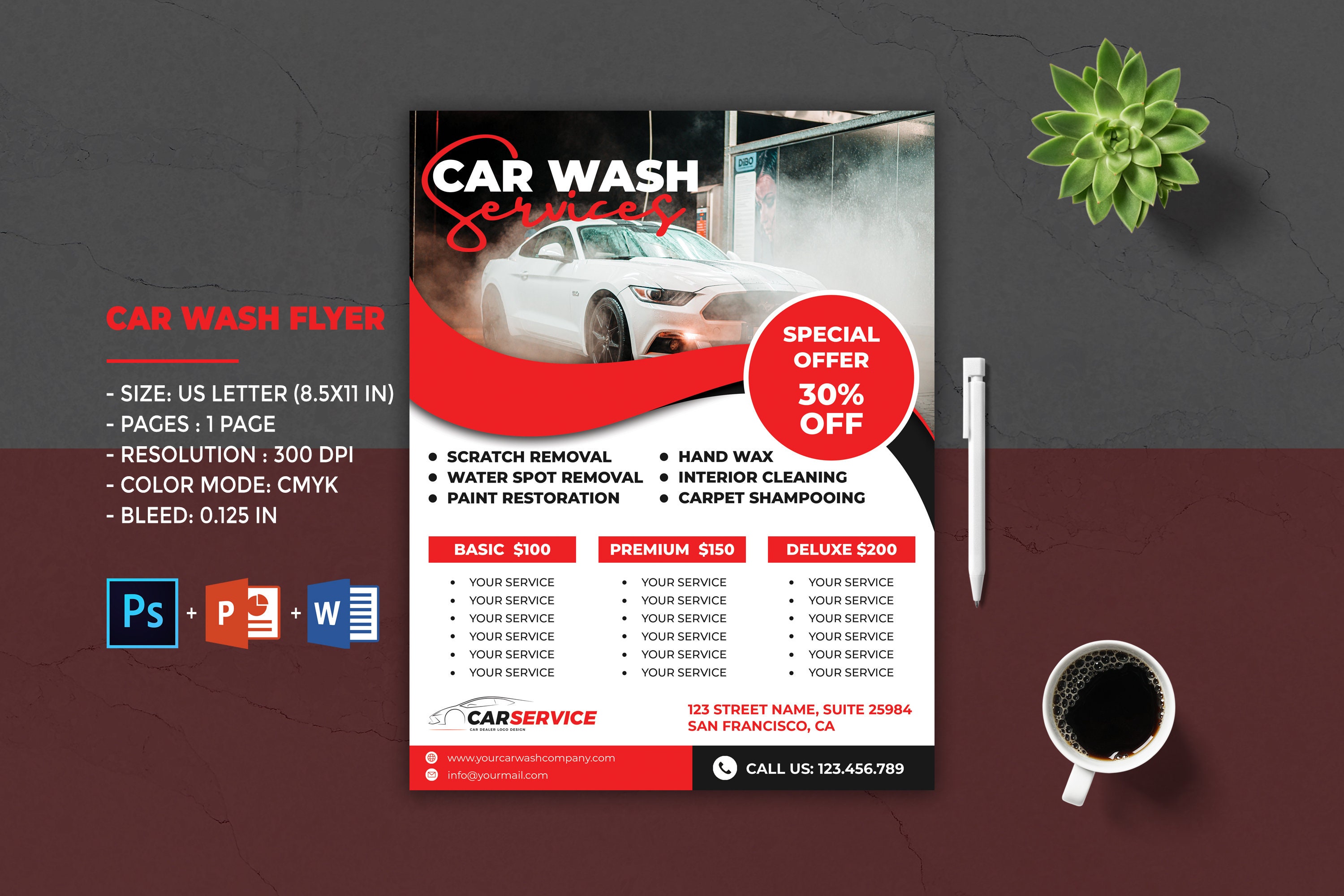 Car Detailing Flyer Template Car Wash Flyer Template Automobile Service Car Detailing Flyer Template Car Wash Flyer Template Automobile Service