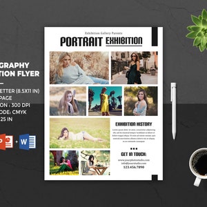 Photography Exhibition Flyer Template | Photoshop and MS Word Template