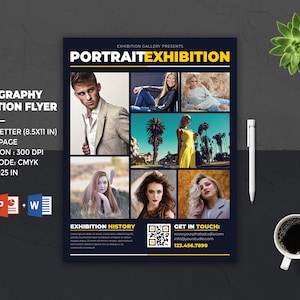 Photography Exhibition Flyer Template | Photoshop and MS Word Template