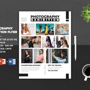 Photography Exhibition Flyer Template | Photoshop and MS Word Template