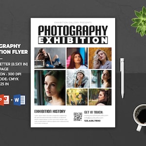 Photography Exhibition Flyer Template | Photoshop and MS Word Template