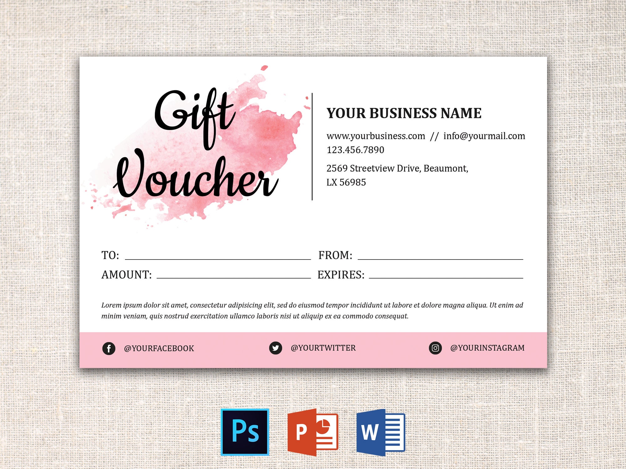 GIFT VOUCHER Template