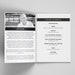 Black and White Funeral Program Template Funeral Program - Etsy