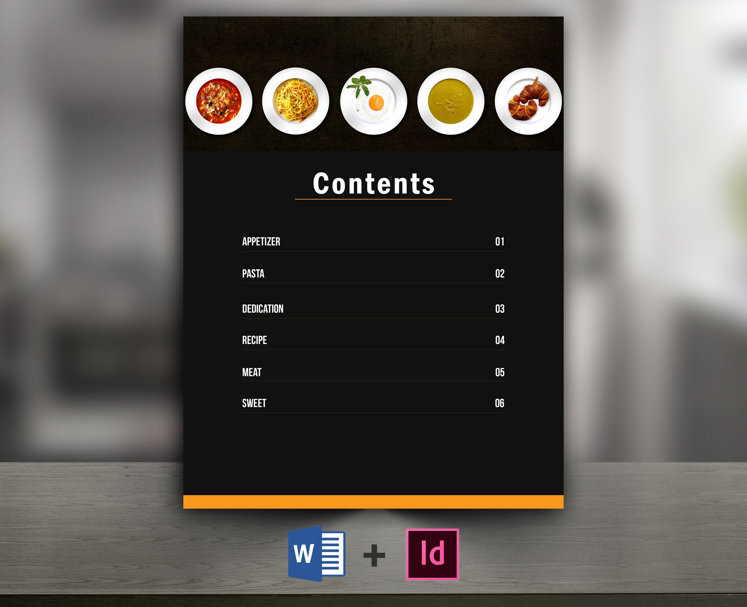 Editable Recipe Book Template: Modern Cookbook Design (MS Word ...