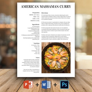 Editable Recipe Template, Recipe Binder Printable, Cookbook Template, Printable Cookbook, Personalized Recipe, Recipe Sheet Printable Recipe