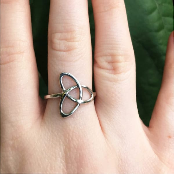 Sterling Silver celtic trinity knot rings are handmade by Old Hippie Dave 925 sterling silver made any size great Christmas gift