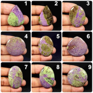 Cabochon australien en stichtite. La meilleure note ! Stichtite violette. Pierre précieuse de stichtite. Utilisation en gros de bijoux en stichtite naturelle. Variante SC-A