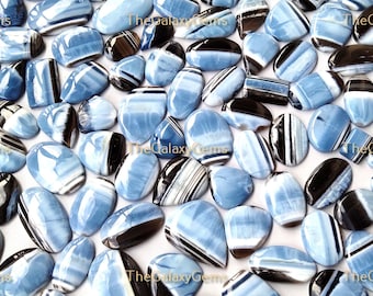 Owyhee Blue Opal Cabochon. Healing Owyhee Opal Wholesale Bulk Lot. Bio Color Owyhee Opal. Natural Blue Owyhee Opal Gemstone. Up To 5000 Cts