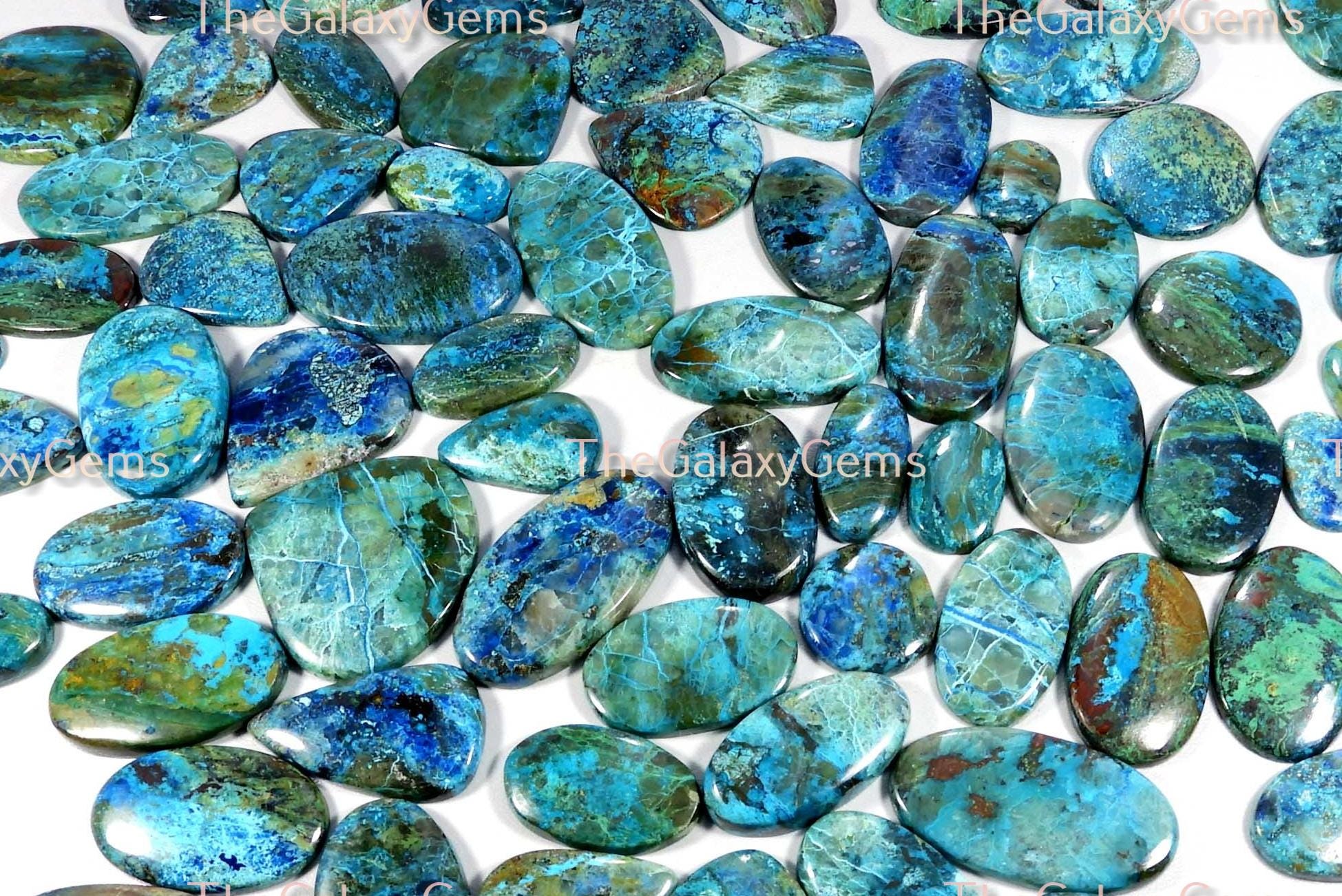 Shattuckite. Natural Shattuckite Cabochon. Shattuckite Wholesale Bulk Lot. Blue Shattuckite Gemstone. Shattuckite For Jewelry Up To 5000 Cts