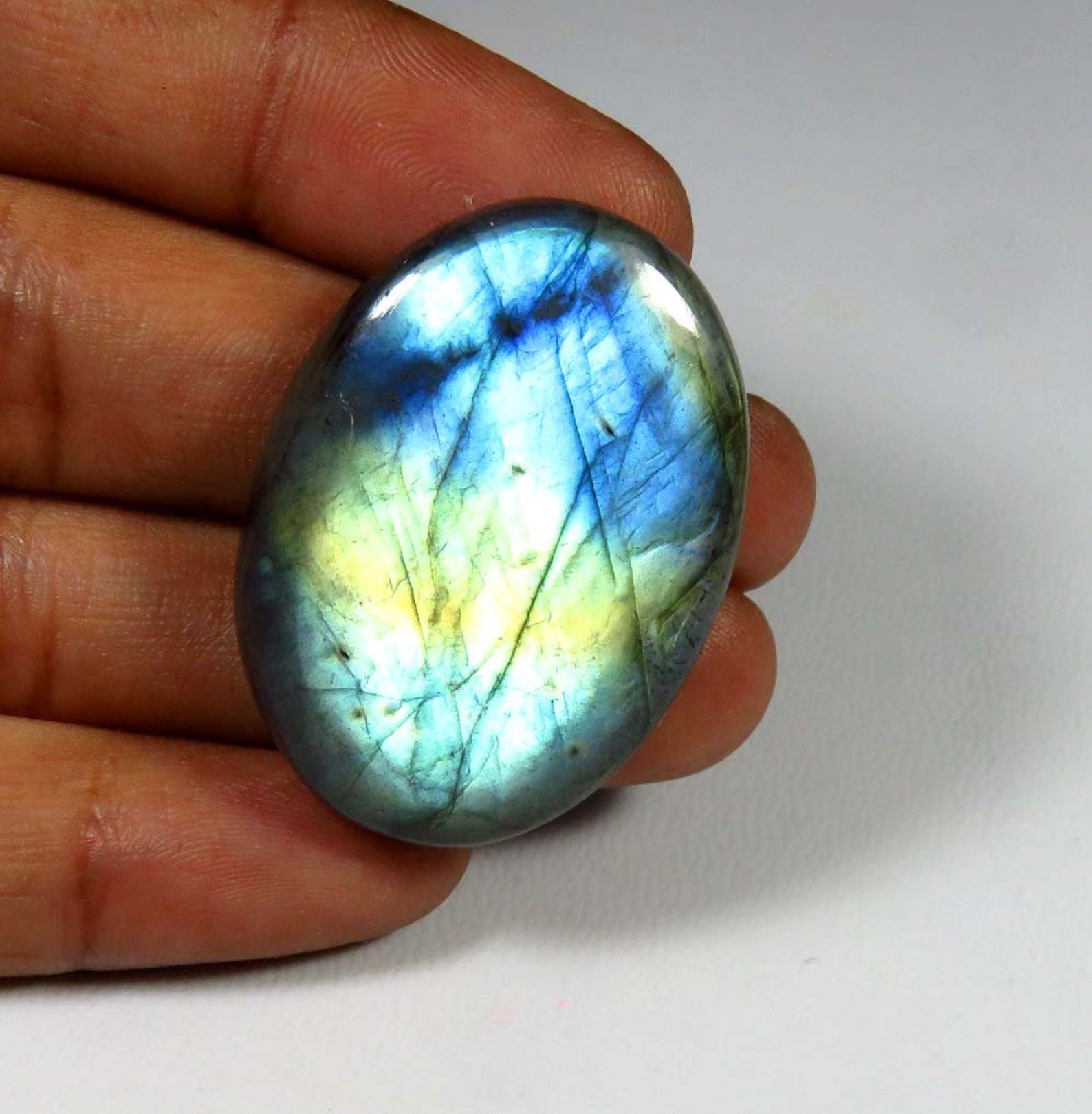 Blue Labradorite. Natural Labradorite Gemstone. GLORIOUS Blue Etsy