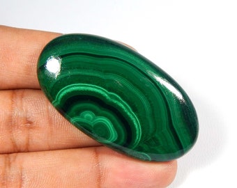 Mesmerizing~ Malachite Cabochon. Malachite Gemstone. Natural Green Malachite. 103 Cts. Oval Shape Healing Malachite For Jewelry. MX-5840