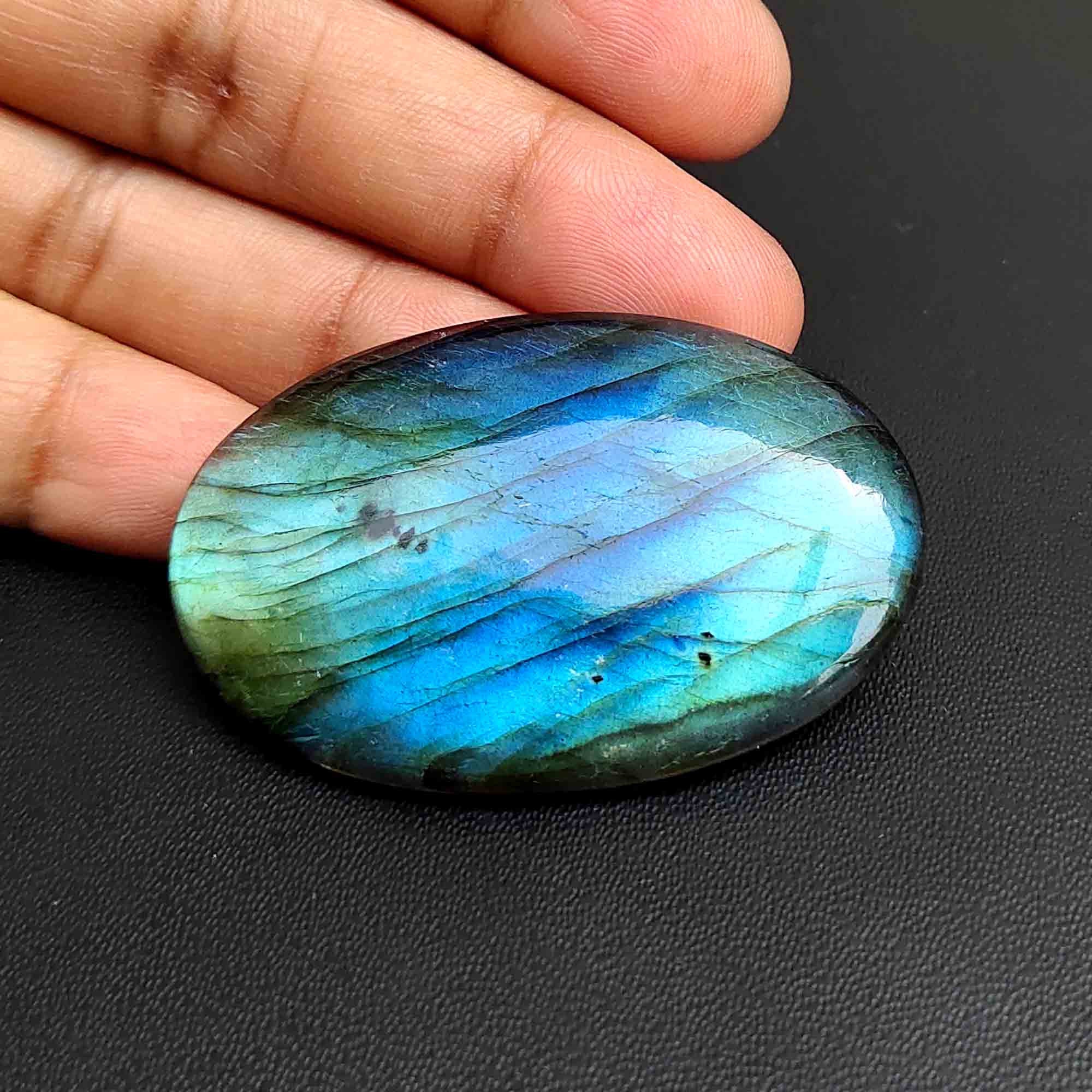 Blue Flash Labradorite Cabochon. FINE RARE Blue Labradorite Etsy