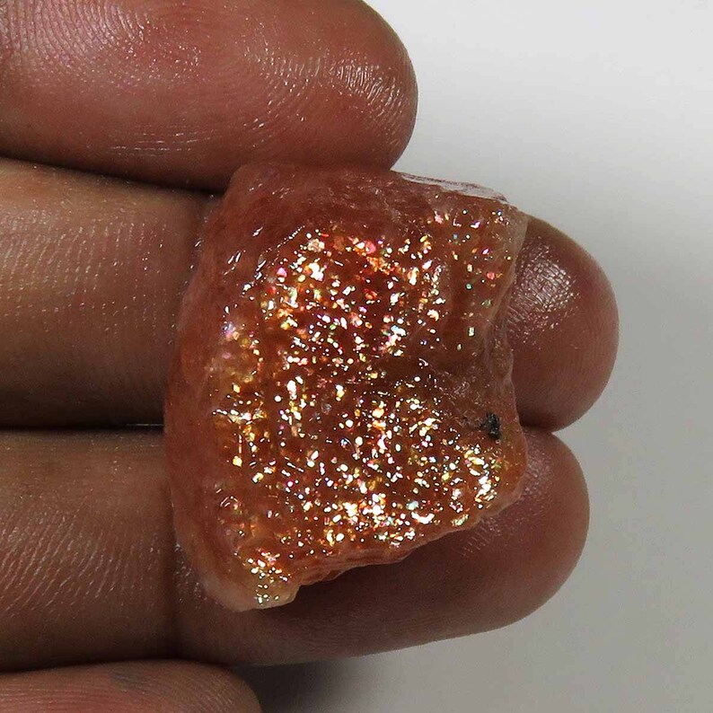 Red Sunstone For Jewelry Natural Sunstone Gemstone Rainbow Sparkle Sunstone MX#95 Sparkle Sunstone Cabochon Rough 45 Cts Top Rarest!