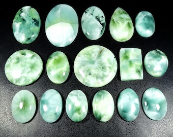Sky Blue Hemimorphite Gemstone. (Larimar Pattern) Hemimorphite. Natural Hemimorphite Cabochon. Wholesale Hemimorphite Loose. Variation-5 HM-