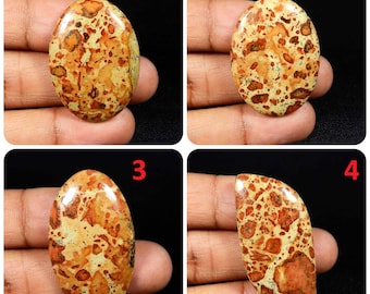 Unique~ Brown Asteroid Jasper. Natural Asteroid Jasper Cabochon. Asteroid Jasper Gemstone. Mix Shape Asteroid For Jewelry. ARM-