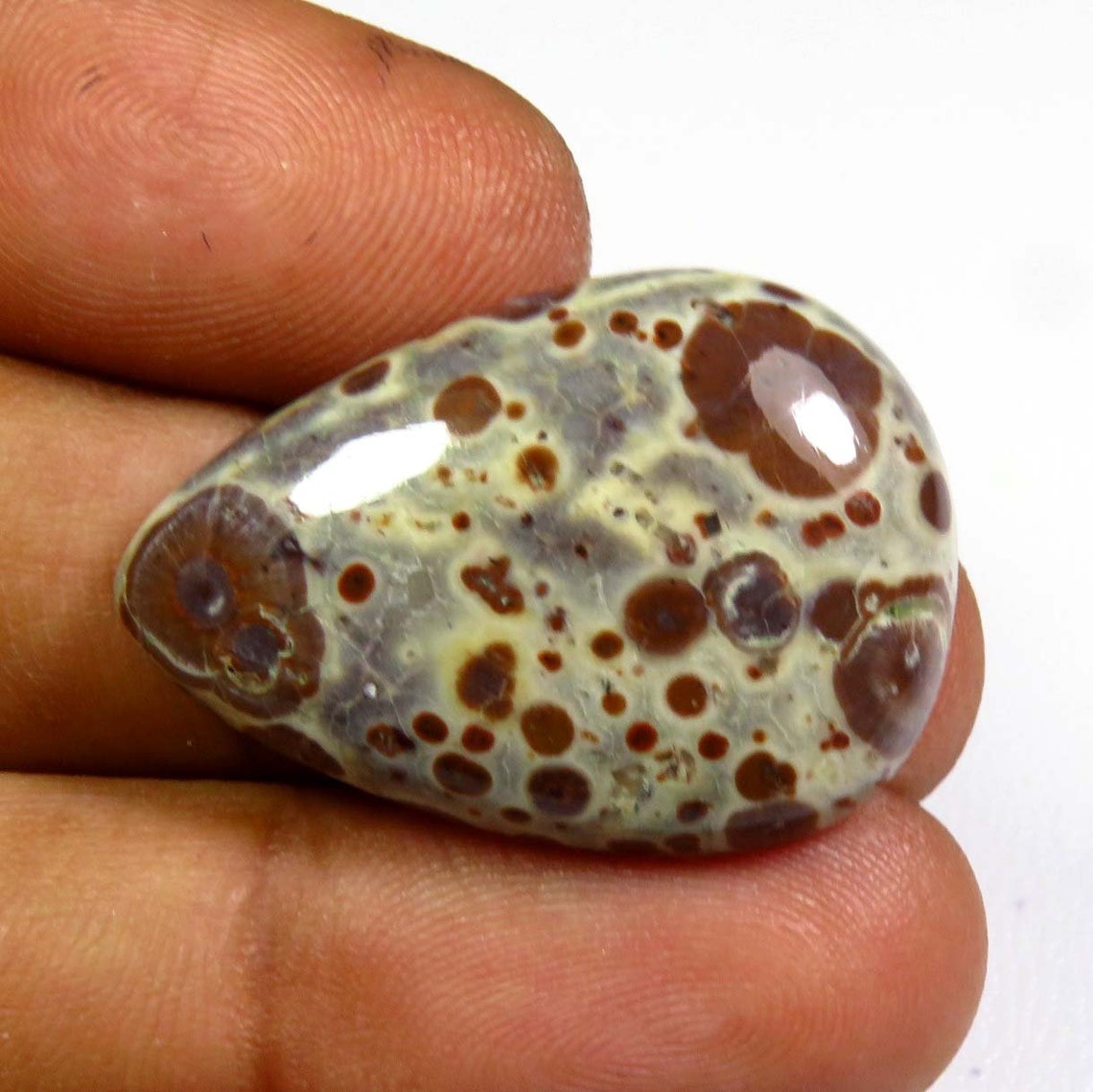 Asteroid Jasper. Asteroid Jasper Cabochon. Top Textured Etsy