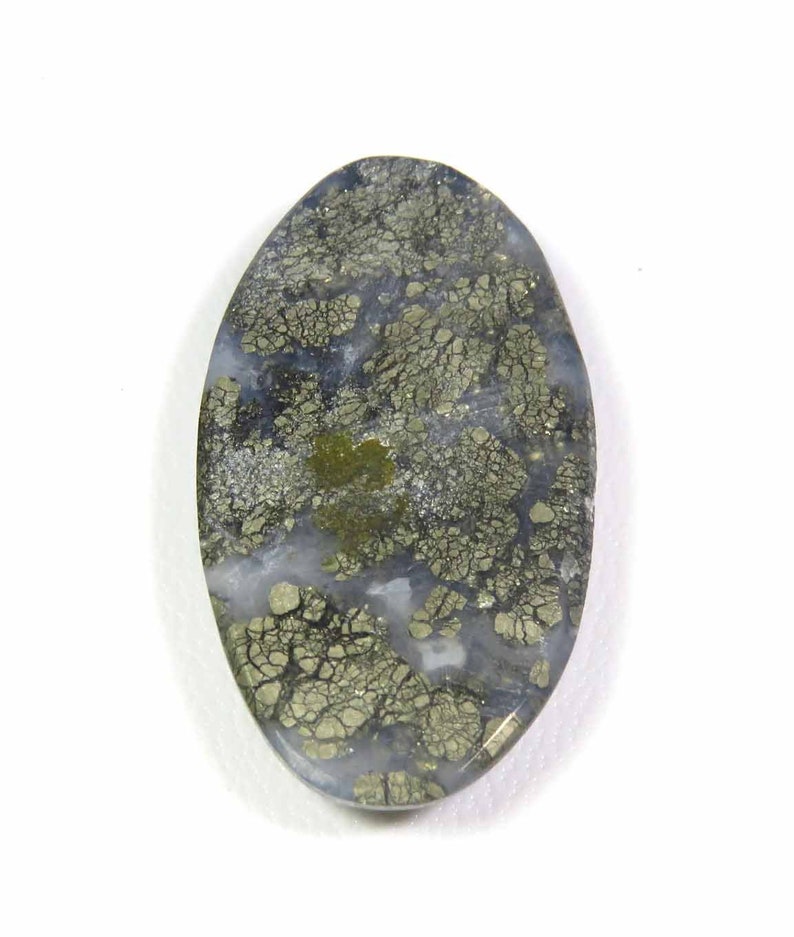 35 Cts MX-2905 Marcasite Cabochon Natural Marcasite Gemstone Oval Shape Grey Color Marcasite Loose For Jewelry Use Marcasite Charming!