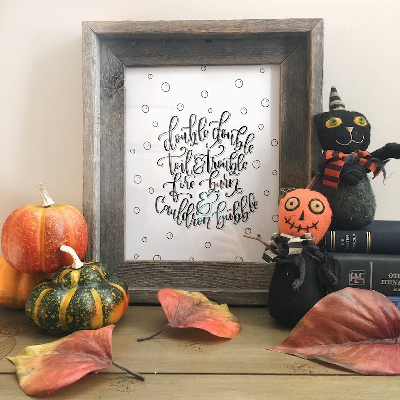 Double Double Toil and Trouble Printable | Etsy